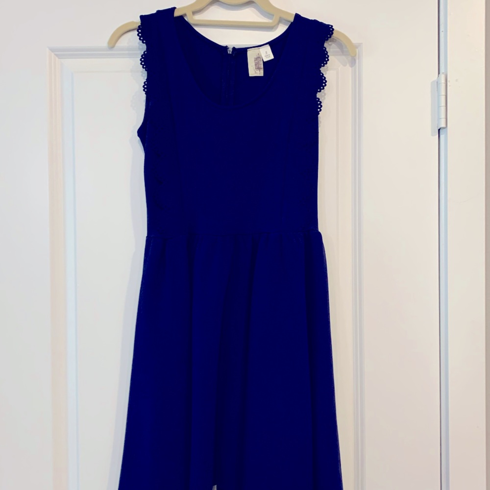 Sleeveless Navy Dress